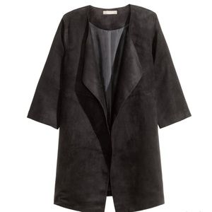 H&M Faux Suede Coat, Size 2, NWT